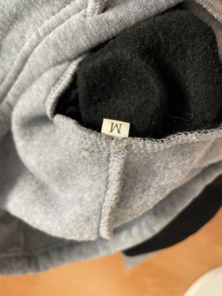 Sudadera Shein Negra y Gris