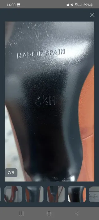 Zapatos de piel marrones/rojos talla 36.5