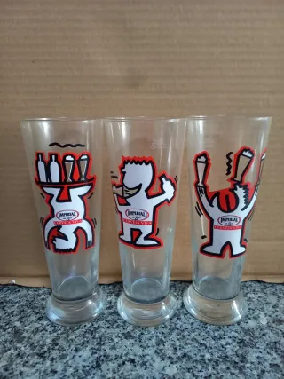 3 Copos Imperial Cerveja Viva Todos 3€
