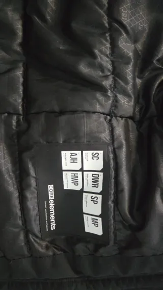 Abrigo Jack Jones Negro con Capucha