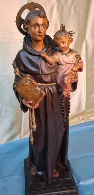 Escultura San Antonio con Niño Jesús