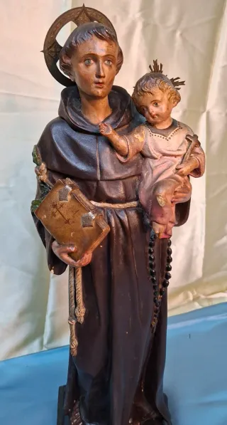 Escultura San Antonio con Niño Jesús