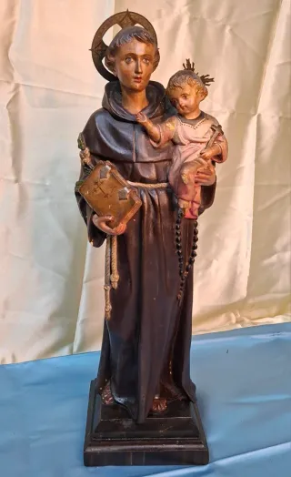 Escultura San Antonio con Niño Jesús