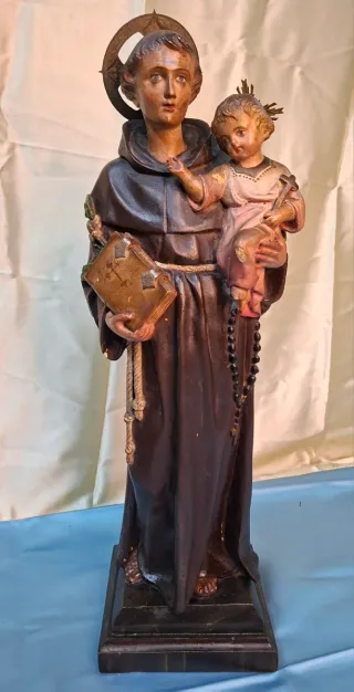 Escultura San Antonio con Niño Jesús