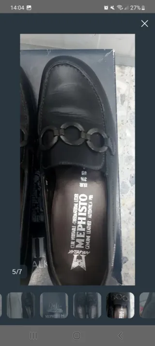 Mocasines Mephisto Piel Mujer Negros EUR