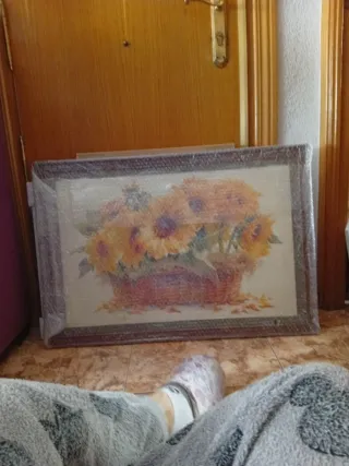 Cuadro de flores girasoles