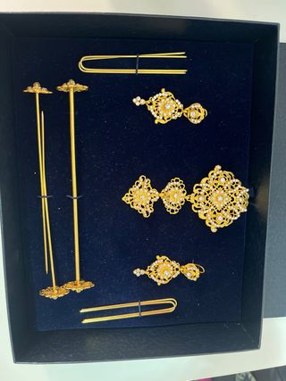 Aderezo Fallera Dorado Mediano