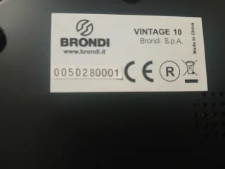 Teléfono Vintage Brondi Negro y Dorado