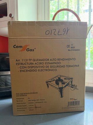 Hornillo de gas negro