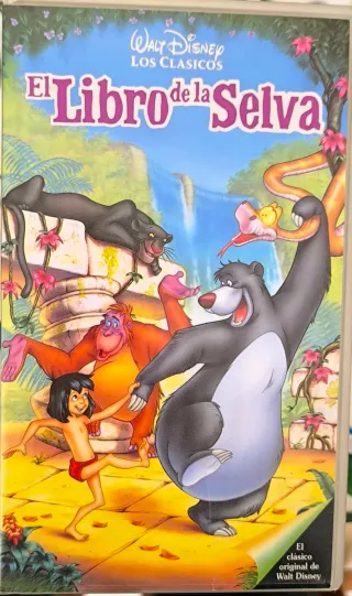 El Libro de la Selva VHS Disney Clásicos Español
