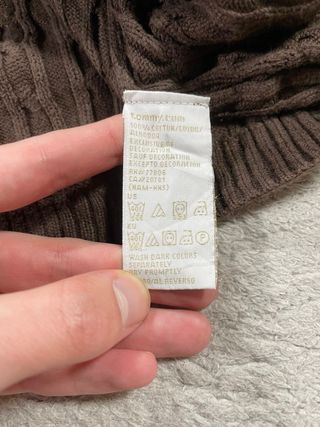 Jersey Punto Tommy Hilfiger Vintage Marrón Talla M