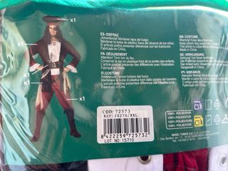 Costume da pirata Atosa taglia XXL