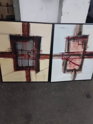 Dos cuadros abstractosprecio 20 cada uno