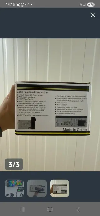 Radio Coche Multimedia CarPlay Android 1 din