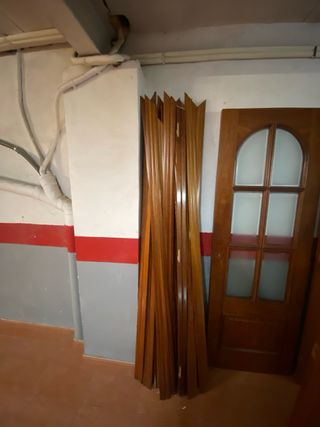 Puertas de madera con cristal