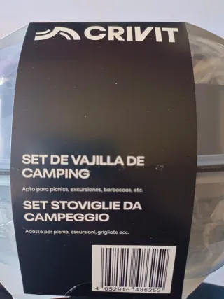 SET VAJILLA PER CAMPEGGIO