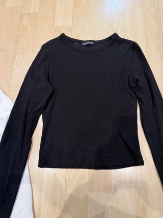 Lote 2 Camisetas Manga Larga Bershka