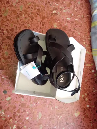 Sandalias Befree verano negras talla 38