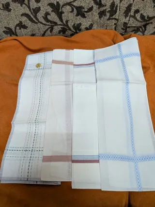 Set 4 Fazzoletti Misto Cotone Lino