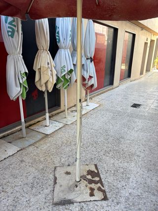 Sombrilla Coca-Cola Tela Gris/Roja