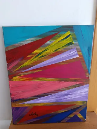 Cuadro  acrílico pintado mano venta en persona