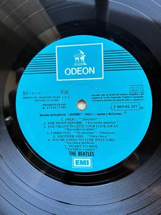 Vinilo LP The Beatles Help! (MOCL 136)