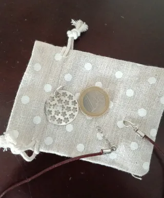 Colgante Plata Ley con Cordón Marrón