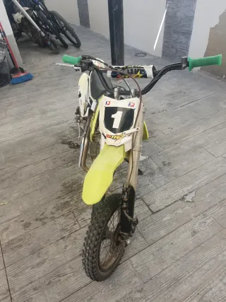 MTR Junior 110 Motocross Blanca y Amarilla