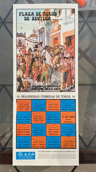 Cartel Toros Sevilla 1973
