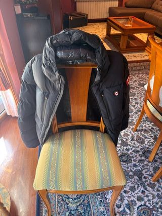 Abrigo Parka Anapurna XL Azul-Negro Muy Acolchada