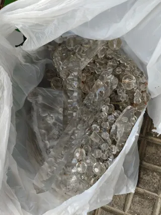 Lámparas de cristal antiguas