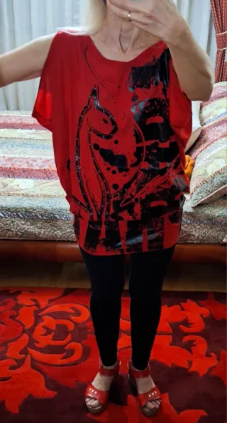 Camiseta Baby Phat Roja