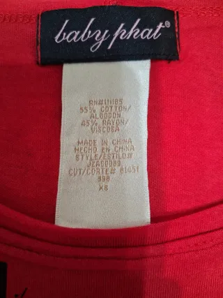 Camiseta Baby Phat Roja