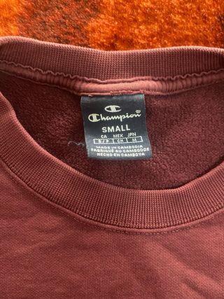 Sudadera Champion Logo Grande Burdeos Talla S