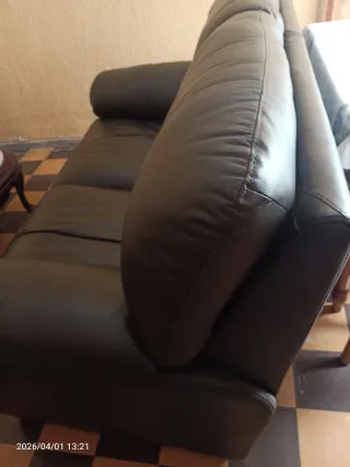 Sofá de piel 2 plazas