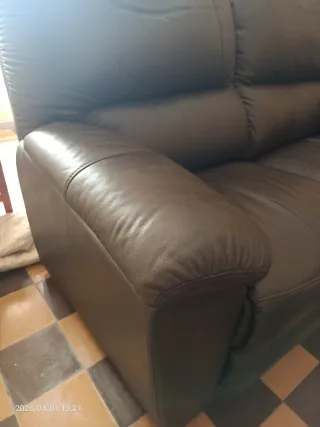 Sofá de piel 2 plazas