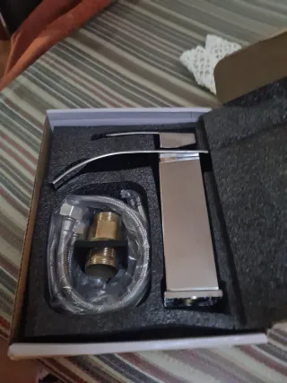 Grifo de lavabo plata