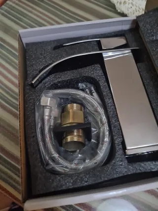 Grifo de lavabo plata