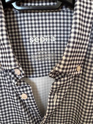 Lote de 3 Camisas de cuadros SEPPIA Talla L.