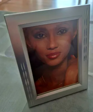 Marco de fotos plateado 14x10cm