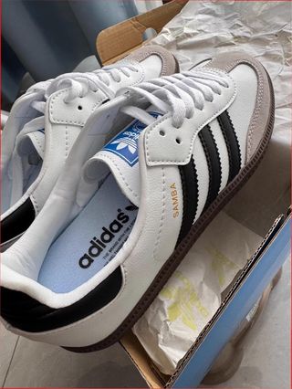 Adidas Samba Talla 44 Blancas y Negras