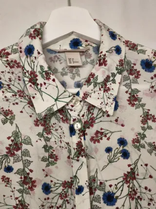 Abito floreale bianco H&M taglia S