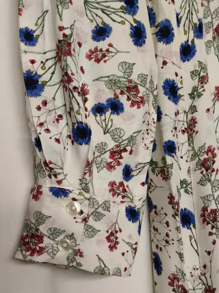 Abito floreale bianco H&M taglia S
