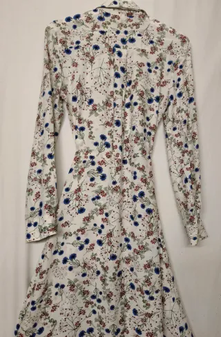 Abito floreale bianco H&M taglia S