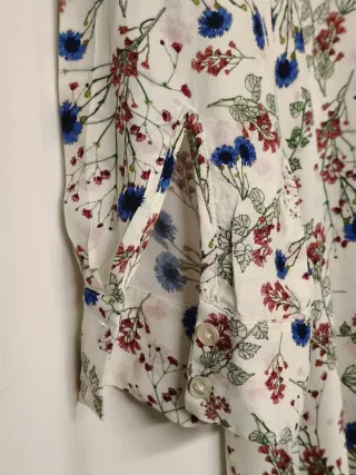 Abito floreale bianco H&M taglia S