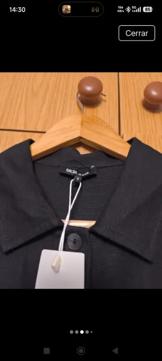 Vestido de lino negro