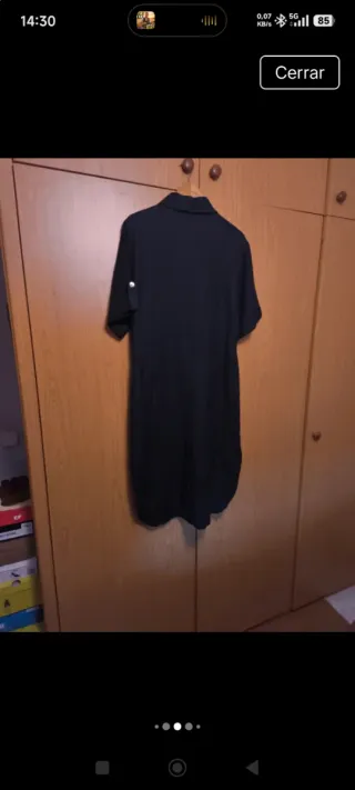 Vestido de lino negro