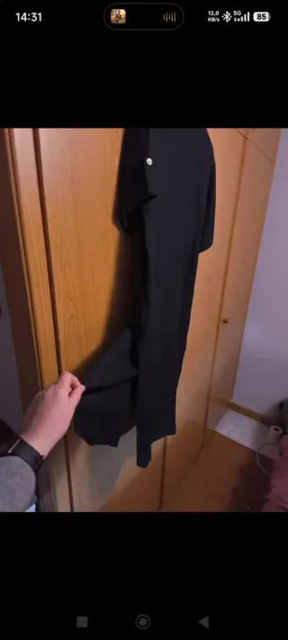 Vestido de lino negro