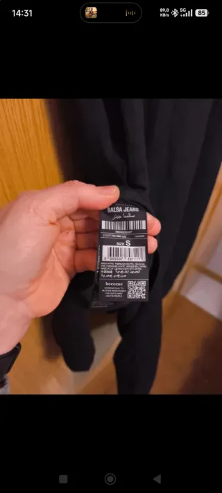 Vestido de lino negro