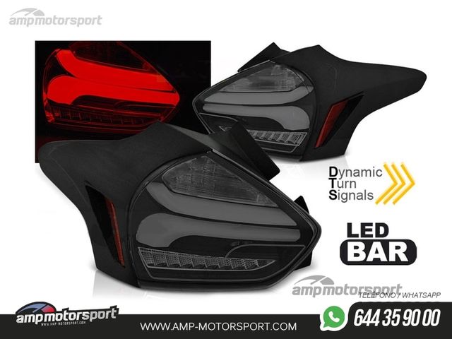 PILOTOS LED BAR DINAMICOS PARA FORD FOCUS MK3 2015-2018